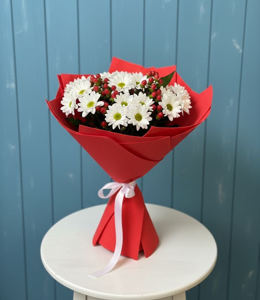 Букет цветов из: Хризантемы в Досчатое