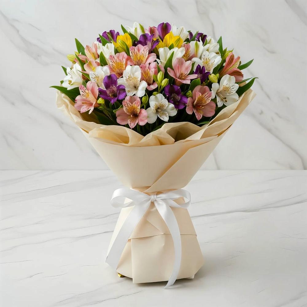 Букет цветов из: Альстромерии в Досчатое