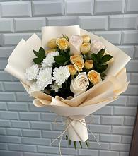 Букет цветов из:  Розы и Хризантемы в Досчатое