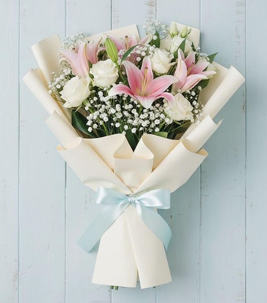 Букет цветов из: Лилии в Досчатое