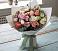 Букет цветов из: Розы, Лизиантусы и Гвоздики в Досчатое