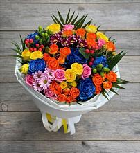 Букет цветов из:  Розы и Хризантемы #REPLACE_PRED# Досчатое