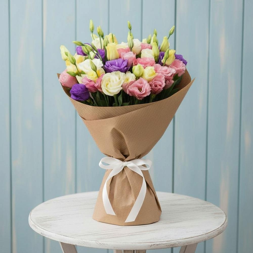 Букет цветов из: Лизиантусы в Досчатое