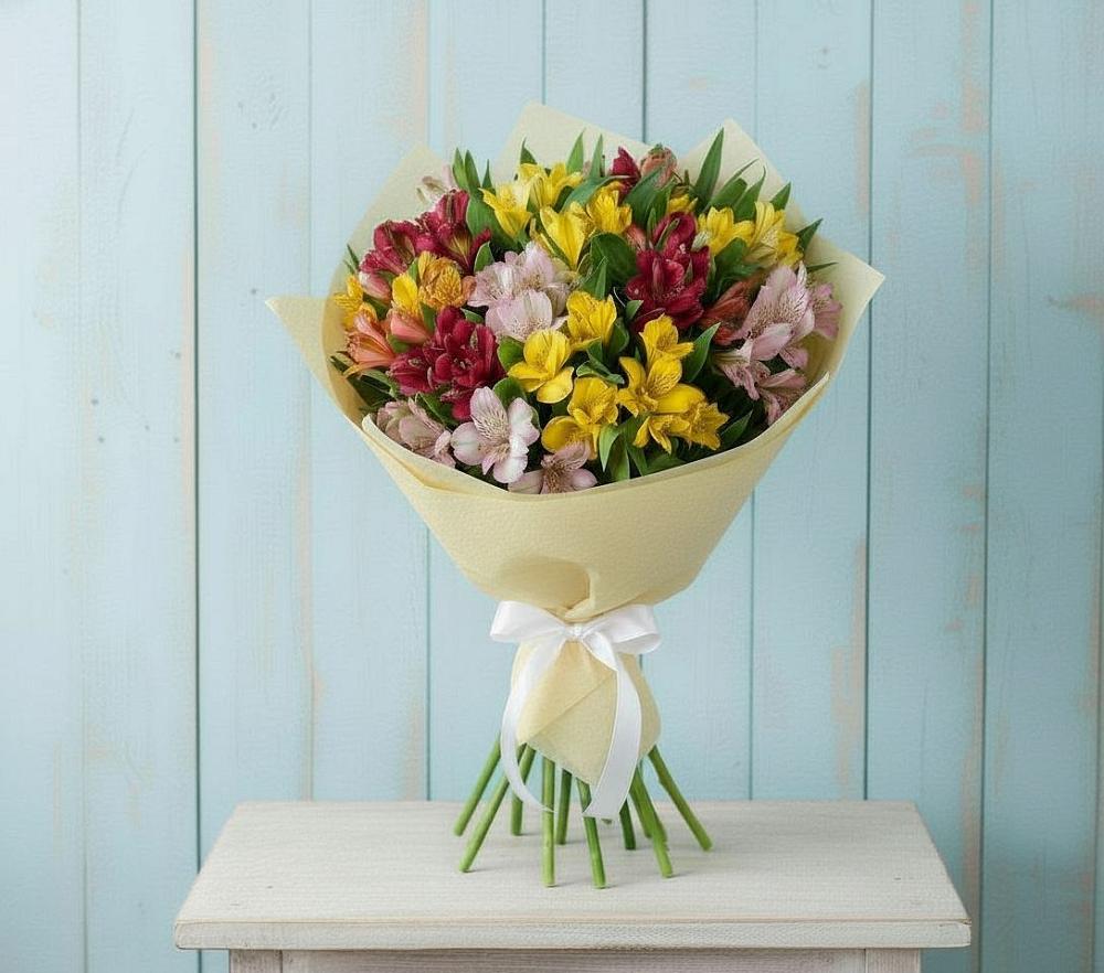 Букет цветов из: Альстромерии в Досчатое