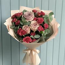 Букет цветов из:  Гвоздики и Розы в Досчатое