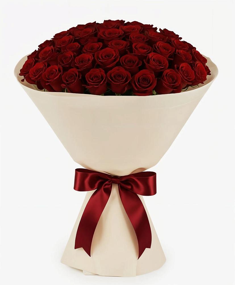 Букет 101 Бордовая роза Блэк Бакарра в Досчатое